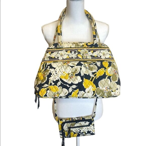 Vera Bradley Hipster Dogwood Shoulder Bag Purse and Crossbody Bag Bundle - Picture 4 of 13